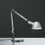 TOLOMEO MINI TAVOLO LED Stolní lampa, ramena hliník, leštěný, klobouk hliník mat, LED 10W, teplá 3000K, 500lm, svítí dolů, 230V, IP20, celk délka ramen cca 1000mm, vč. vypín, základna SAMOSTATNĚ