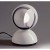 ECLISSE Stolní lampa, těleso kov, povrch bílá, pro žárovku 1x25W, E14, 230V, IP20, tř.2, d=120mm, h=180mm, vypínač na kabelu