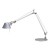 TOLOMEO MINI ALU Stolní lampa, těleso hliník, povrch elox šedostříbrná, pro žárovku 1x70W, E27, 230V, IP20, l=max.=1080mm, dvě ramena cca 450mm + 450mm, vč. vypínače, základna SAMOSTATNĚ