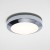 DAKOTA Stropní svítidlo, základna kov, povrch chrom lesk, difuzor sklo opál, pro žárovku 40W, E14, 230V, do koupelny IP44, tř.1, rozměry d=180mm, h=60mm