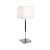 AZUMI Stolní lampa, těleso kov, povrch nikl lesk, pro žárovku 60W, E27, 230V, IP20, tř.2, rozměry 640x210x210mm, vypínač na kabelu, STÍNÍTKO SAMOSTATNĚ