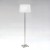 AZUMI Stojací lampa, těleso kov, povrch nikl mat, imitace opotřebení, pro žárovku 60W, E27, 230V, IP20, tř.2, rozměry 1620x300x300mm, vypínač na kabelu, STÍNÍTKO SAMOSTATNĚ