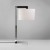 BASSAN stolní základna Stolní lampa, svítidlo na horní úchyt, základna kov, povrch chrom lesk, pro žárovku 60W, E27, 230V, IP20, tř.2, rozměry 250x570x305mm, vč. vypínače, STÍNÍTKO SAMOSTATNĚ