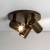 ASCOLI Stropní bodové svítidlo, nastavitelný směr svícení, materiál kov, povrch bronz, pro žárovku 3x50W, GU10, 230V, IP20, tř.2, rozměry d=220mm, h=125mm