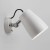 ATELIER nástěnná Nástěnná lampa, těleso hliník, povrch bílá, detaily hliník, pro žárovku 1x28W, E27 A60, A60, 230V, IP20, tř.2, rozměry 345x185mm, vč. vypínače