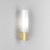 BARI Nástěnné svítidlo, základna kov, povrch zlatá mat, difuzor sklo opál, pro žárovku 40W, G9, 230V, do koupelny IP44, tř.2, rozměry h=205mm, l=60mm