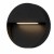 CASORIA Nástěnné venkovní svítidlo, materiál kov, povrch černá, difuzor plast opál, LED 6W, 450lm, teplá 3000K, IP54, rozměry d=150mm.