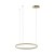 BACULU HL 60W, CCT Závěsné svítidlo, těleso hliník, povrch zlatá, dif plast opál, LED 60W, 3600lm, dálk. ovl. CCT nastav. teplota teplá 3000K-denní 6000K, stmív, rozměry d=1200, vč. závěs lanka l=4000mm, lze zkrátit.