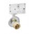 REKOM BASE 10W GU10 3F track Bodové svítidlo, nastavitelný směr svícení, těleso hliník, povrch bílá, pro žárovku 10W, GU10, ES50, 230V, IP20, vč 3F adaptéru kompatibilní NORDIC ALUMINIUM, pouze základna, válec SAMOSTATNĚ