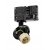 REKOM BASE 10W GU10 3F track Bodové svítidlo, nastavitelný směr svícení, těleso hliník, povrch černá, pro žárovku 10W, GU10, ES50, 230V, IP20, vč 3F adaptéru kompatibilní NORDIC ALUMINIUM, pouze základna, válec SAMOSTATNĚ