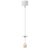 REKOM BASE S 10W GU10 Závěs svítidla, základna kov, bílá, pro žárovku 1x10W, GU10ES50, 230V, IP20, d=57mm, h=1600mm