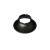 REMO R Rámeček kulatý pro svítidlo, materiál hliník, barva černá, d=90mm, h=40mm, základna SAMOSTATNĚ