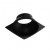 HUGO R Rámeček čtvercový pro svítidlo, materiál hliník, barva černá, d=90mm, h=40mm, základna SAMOSTATNĚ