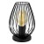 NEWTOWN Stolní lampa, těleso kov, povrch černá, pro žárovku 1x60W, E27 A60, 230V, IP20, tř.2, rozměry d=160mm, h=230mm, s vypínačem