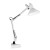 FIRMO Stolní lampa, těleso kov, povrch šedostříbrná, pro žárovku 1x40W, E27, A60, 230V, IP20, dvě ramena celkem l=955mm, s vypínačem.