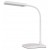 JURO TL 6W CCT Stolní lampa, nastav. směr svícení, těleso plast a kov, bílá, difuzor plast opál, LED 6W, 480lm, dotyk CCT přepín teplota teplá 3000K-6000K, dotyk stmívání, Ra80, 230V, IP20, rozměry 170x105x350mm.