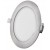 PLAM BI R 12,5W TRIAC CCT Stropní podhledové svítidlo, základna hliník, povrch broušený nikl, difuzor plast opál, LED 12,5W, 1000lm, přepín. CCT teplota teplá 3000K-neutrální 4000K, stmív. TRIAC, IP20, rozměry d=170mm, h=21mm.