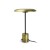 HOSHI Stolní lampa, základna a stínítko kov barva zlatá, nožka kov barva dle typu černá, LED 1x12W, 3000K, 230V, IP20, rozměry d=260mm, l=400mm
