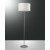 Stojací lampa, těleso hliník. stínítko bílé, pro žárovku 1x75W, E27, A60, 230V, IP20, tř.2, rozměry d=450mm, h=1670mm, se stmívačem