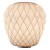 PINECONE Stolní lampa, základna kov, těleso kov, povrch chrom lesk, difuzor sklo opál, pro žárovku 1x150W, E27, 230V, IP20, tř.2. rozměry d=500mm h=520mm