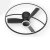 ALBAVA 50W CCT Stropní ventilátor s osvětlením, základna kov, povrch černá, difuzor plast opál, LED 50W, 3000lm, dálk. ovl. CCT teplá 2700K - denní 5000K, Ra80, 230V, IP20, tř.1, d=750mm, h=240mm