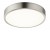WILLO LED 22W IP20 kruhové VÝPRODEJ Stropní přisazené svítidlo, těleso hliník, povrch nikl mat, difuzor plast opál, LED 1x22W, 2475lm/1980lm, neutrální 4000K, stmív TRIAC, 230V, IP20, tř.2, rozměry d=170mm, h=26mm