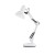 FAMOUS Stolní lampa, dvě ramena, těleso kov, plast, povrch bílá, pro žárovku 1x40W, E27, A60, 230V, IP20, tř.1, rozměry l=420mm, h=620mm, vč vypínače