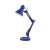 FAMOUS Stolní lampa, dvě ramena, těleso kov, plast, povrch modrá, pro žárovku 1x40W, E27, A60, 230V, IP20, tř.1, rozměry l=420mm, h=620mm, vč vypínače
