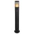 SUBVIO FL 1x60W, E27, IP44, senzor Sloupkové venkovní svítidlo, PIR senzor pohybu dosah 4-8m, záběr 110°, těleso nerez, povrch černá mat, stínítko plast kouřové, pro žárovku 1x60W, E27, 230V, IP44, tř.1, rozměry d=140mm, h=800mm.