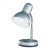 BASIC Stolní lampa, těleso kov, flexibilní rameno, husí krk, povrch šedostříbrná, pro žárovku 1x40W, E27, 230V, IP20, d=145mm, h=300mm, s vypínačem