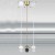 TING 1 VÝPRODEJ Závěsný kabel s objímkou, plast transparentní, pro žárovku 1x60W, E27, 230V, rozměry d = 70mm, l=1000mm, POUZE závěs BEZ stínítka