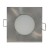 INZA LED 5W IP65/IP20 čtverec Stropní, podhledové svítidlo, materiál plast, povrch chrom mat, difuzor plast opál, LED 5W, teplá 3000K, 330lm, Ra80, 230V, do koupelny IP65/IP20, tř.2, 83x83x50mm