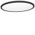 BRIGY PL R 12W-14W-18W CCT IP54 Stropní přisazené svítidlo, těleso plast černá, nast. LED 18W-14W-12W, 2100lm, přepín. CCT teplota 3000K/4000K/6000K, Ra80, 230V, IP54, d=300mm, h=30mm, svítí nahoru/dolů