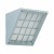 ARBIT GRILL SMALL PLAST IP54 Stropní svítidlo trojúhelníkové s mřížkou, těleso polykarbonát, barva šedá, opál sklo2x13W, G24d-1, 230V, IP54, 195x193x193mm