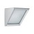 ARBIT SMALL PLAST IP54 Stropní svítidlo trojúhelníkové, těleso polykarbonát, barva černá, opál sklo, 1x75W, E27, 230V, IP54, 195x193x193mm