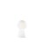 BIRILLO Stolní dekorativní lampa, základna kov chrom, difuzor foukané leptané sklo bílé, pro žárovku 1x60W, E27, 230V, IP20, tř.2, rozměry d=175mm, v=300mm
