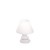 K2 VÝPRODEJ Stolní dekorativní lampa, těleso keramické, povrch smalt bílá, stínítko PVC potaženo textilní látkou bílá, pro žárovku 1x40W, E14, 230V, IP20, tř.2, rozměry d=20