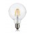 LAMPADINA LED žárovka, těleso kov šedostříbrná, krycí sklo čirá, LED 8W, E27, G95, teplá 3000K, 860lm, Ra80, 230V, tř.1, rozměry d=95mm, h=135mm.