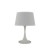 LONDON Stolní dekorativní lampa, základna kov, povrch bílá, stínítko PVC potaženo textilní látkou bílá, pro žárovku 1x60W, E27, 230V, IP20, tř.2, rozměry d=320mm, v=485mm