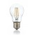 LAMPADINA LED žárovka, těleso kov šedostříbrná, krycí sklo čirá, LED 8W, E27, A60, teplá 3000K, 860lm, Ra80, 230V, tř.1, rozměry d=60mm, h=105mm.