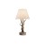CHALET TL1 Stolní dekorativní lampa, rám kov, těleso pryskyřice, imitace paroží a vyřezávaného dřeva, stínítko textil bílá, pro žárovku 1x60W, E27, 230V, IP20, tř.2, rozměry d=410mm, h=650mm