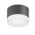 KALEIDO 1x15W GX53 Stropní přisazené svítidlo, těleso hliník, povrch práškový lak šedá mat, difuzor plast mat, pro LED, 1x15W, GX53, 230V, do koupelny IP44, tř.1. rozměry d=120mm h=75mm