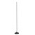PERDE FL, LED 17W Stojací lampa, těleso kov, povrch černá, difuzor plast opál, LED 17W, teplá 3000K, 1500lm, 230V, IP20, tř.2, rozměry d=200mm, h=1465mm.