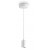 CLIOS HL Závěsný kabel s objímkou, základna kov, povrch bílá, pro žárovku 1x60W, E27, 230V, IP20, tř.2, rozměry d=45mm, závěsný kabel l=2145mm lze zkrátit, stínítko SAMOSTANĚ