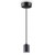 CLIOS HL Závěsný kabel s objímkou, základna kov, povrch černá, pro žárovku 1x60W, E27, 230V, IP20, tř.2, rozměry d=45mm, závěsný kabel l=2145mm lze zkrátit, stínítko SAMOSTANĚ