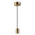 CLIOS HL Závěsný kabel s objímkou, základna kov, povrch mosaz, pro žárovku 1x60W, E27, 230V, IP20, tř.2, rozměry d=45mm, závěsný kabel l=2145mm lze zkrátit stínítko SAMOSTANĚ