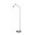 RENUNTIO FL 4,5W Stojací lampa, těleso kov, povrch nikl, LED 4,5W, 280lm, teplá 3000K, 230V, IP20, rozměry d=280mm, h=1510mm, vypínač na kabelu.