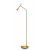 RENUNTIO FL 4,5W Stojací lampa, těleso kov, povrch mosaz, LED 4,5W, 280lm, teplá 3000K, 230V, IP20, rozměry d=280mm, h=1510mm, vypínač na kabelu.