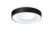 RESEDA 15W Stropní přisazené svítidlo, těleso hliník, povrch černá, difuzor plast opál, LED 20W, 1850lm, teplá 3000K, 230V, IP20, tř.2, rozměry d=400mm, h=50mm.