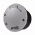 WALK B Zemní svítidlo, těleso hliník, krytka hliník šedá 2 průzory, plast čirý, LED, 1W, denní 6000K, 230V, IP66, zátěž max 500kg, d=100mm, h=74mm, včetně mont